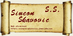 Simeon Škavović vizit kartica